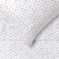 Happy Kids Polka Multi Printed Microfibre Sheet Set Double - Tiny Polka Dots Design - SuperSaverAU - view 2
