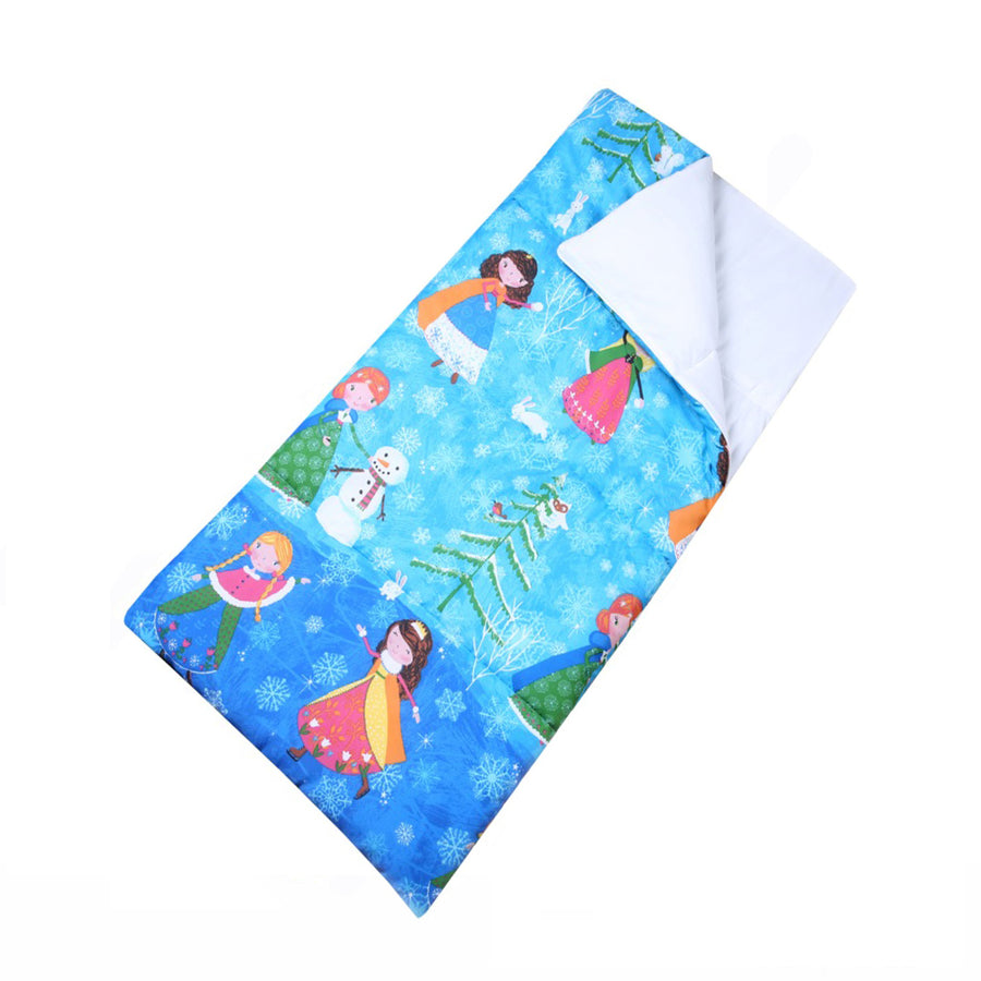 Happy Kids Glow In The Dark Kid Sleeping Bag - 75 x 150 cm, Snow Princess Design - SuperSaverAU - view 1