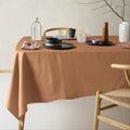 Vintage Design Homewares Helm Terracotta Tablecloth 150cm x 230cm Linen Cotton - SuperSaverAU - view 1