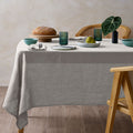 Vintage Design Homewares Grey Hemp Tablecloth 150cm x 230cm for 6 to 8 Seaters - SuperSaverAU - view 1