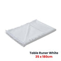 Vintage Design Homewares Gypsy Washed Linen Cotton Table Runner 35 x 180cm - SuperSaverAU - view 1