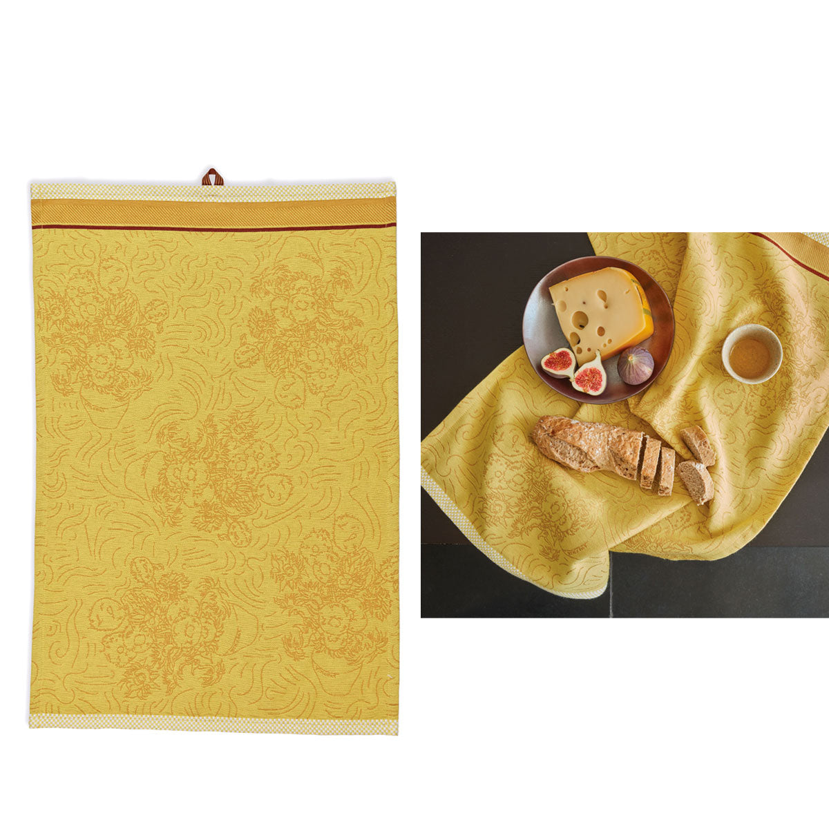 Bedding House Van Gogh Tournesol Yellow Tea Towel 50 x 70 cm Floral Design