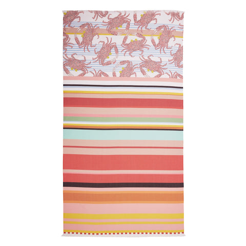 Oilily Digital Print Large Towel - Crazy Crabs - 100 x 180 cm - 100% Cotton - SuperSaverAU - view 1