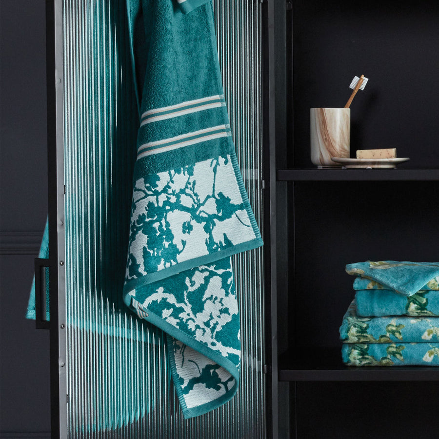 Bedding House Van Gogh Fleurir Bath Towel - Floral Print Design, 70 x 140 cm - SuperSaverAU - view 1