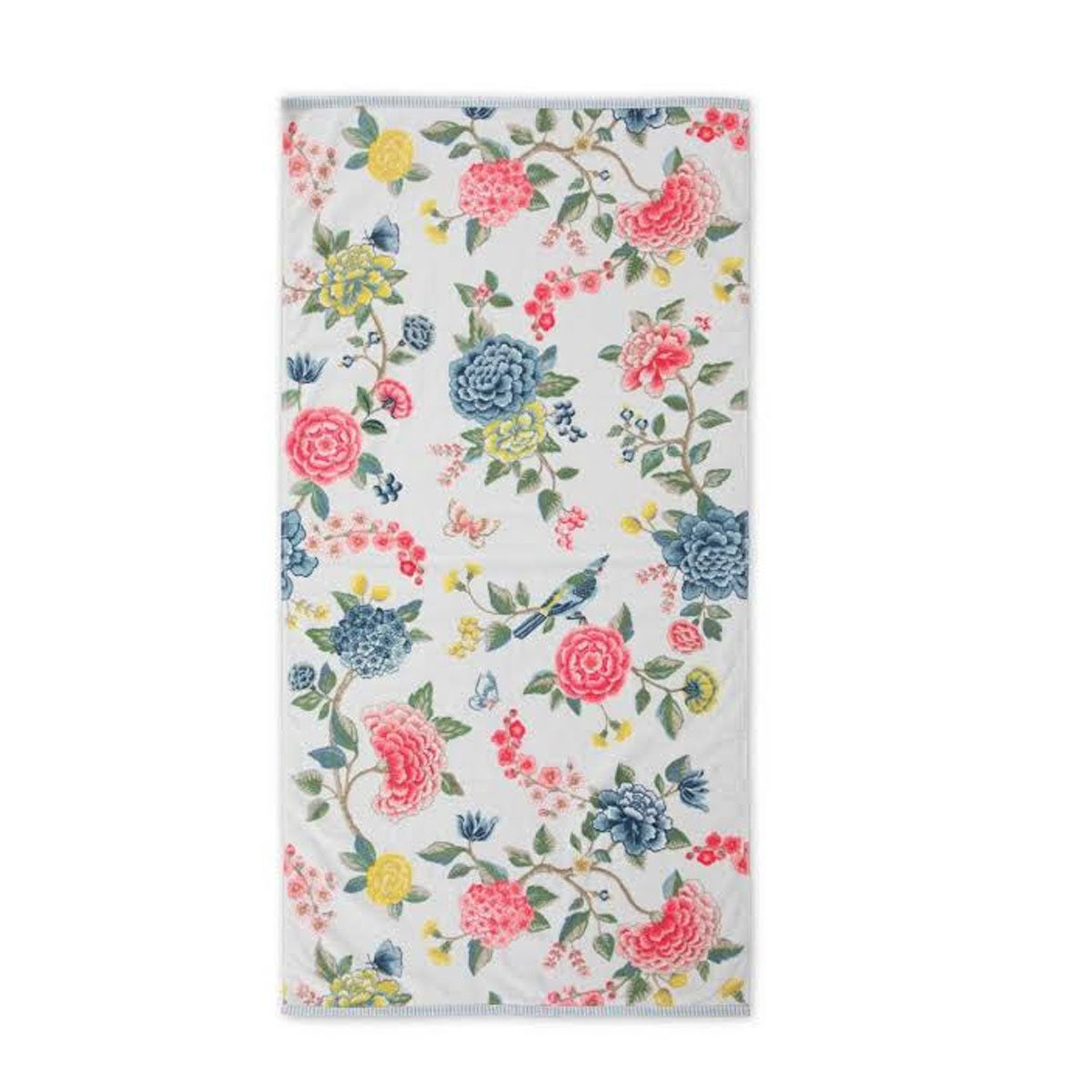 PIP Studio Good Evening Cotton Towel White 70 x 140 cm Floral Print Design - SuperSaverAU - view 1