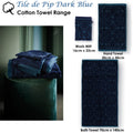 PIP Studio Tile de Pip Dark Blue Wash Mitt 16cm x 22cm, 500GSM, Quick-Drying - SuperSaverAU - view 2