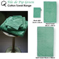 PIP Studio Tile de Pip Green Wash Mitt 16cm x 22cm, 500GSM, Quick-Drying - SuperSaverAU - view 2