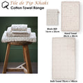 PIP Studio Tile de Pip Khaki Wash Mitt 16cm x 22cm, 500GSM, Quick-Drying - SuperSaverAU - view 2