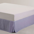 Vintage Design Homewares Lilac French Linen Valance Queen - Solid Colour Design - SuperSaverAU - view 1