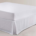 Vintage Design Homewares White French Linen Valance 35cm Wall Super King - SuperSaverAU - view 1