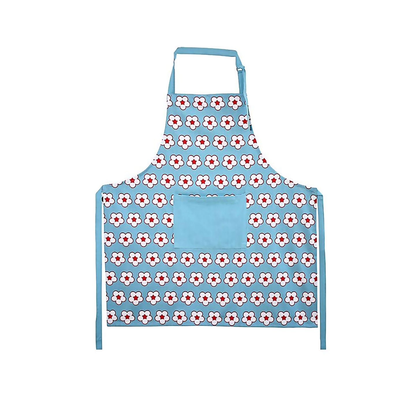 IDC Homewares Cotton Bud Apron 85 x 90 cm - Floral Print, 100% Cotton, Blue