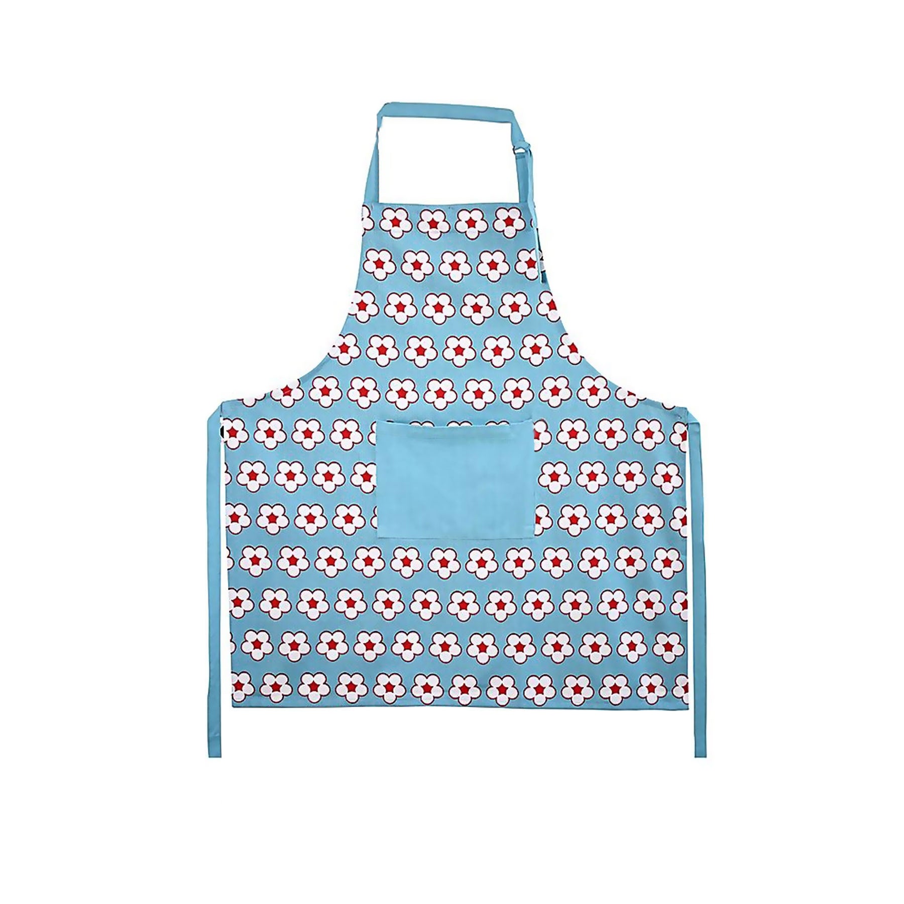 IDC Homewares Cotton Bud Apron 85 x 90 cm - Floral Print, 100% Cotton, Blue - SuperSaverAU - view 1