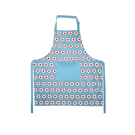 IDC Homewares Cotton Bud Apron 85 x 90 cm - Floral Print, 100% Cotton, Blue