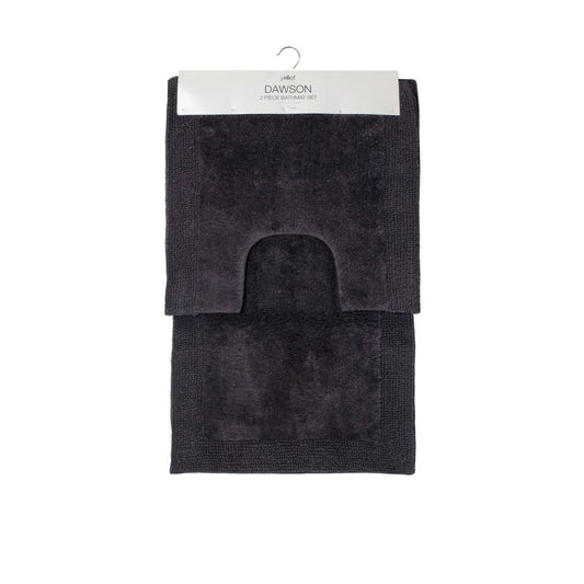J.Elliot Home 2000GSM 2 Pce Dawson 100% Cotton Bath Mat Set 50x50cm & 50x80cm
