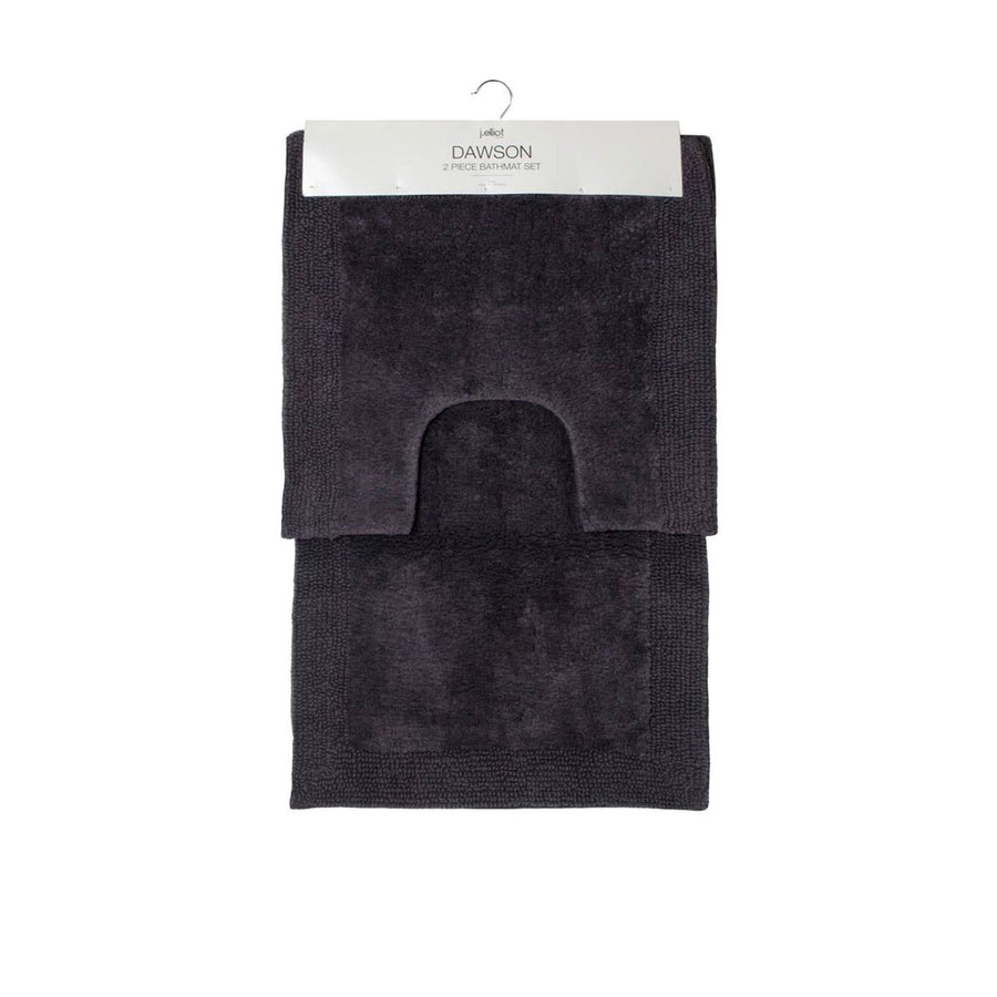 J.Elliot Home 2000GSM 2 Pce Dawson 100% Cotton Bath Mat Set 50x50cm & 50x80cm - SuperSaverAU - view 1