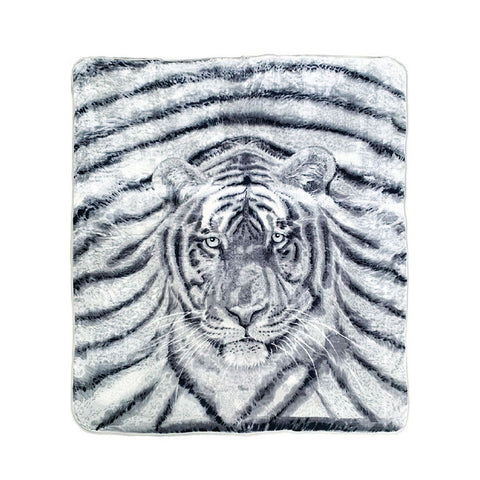 J.Elliot Home 350gsm Tiger Photo Mink Blanket 220 x 240 cm - Soft Polyester - SuperSaverAU - view 1