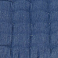 J Elliot Home Outdoor Cotton Chair Pads - Solid Blue, 2 Pack