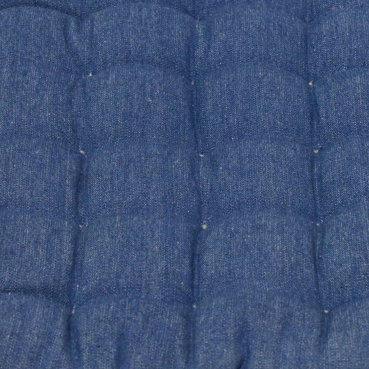 J Elliot Home Outdoor Cotton Chair Pads - Solid Blue, 2 Pack