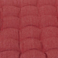 J Elliot Home Outdoor Cotton Chair Pads - Solid Red, 2 Pack