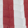 J Elliot Home Outdoor Cotton Chair Pads - Striped Red, 2 Pack