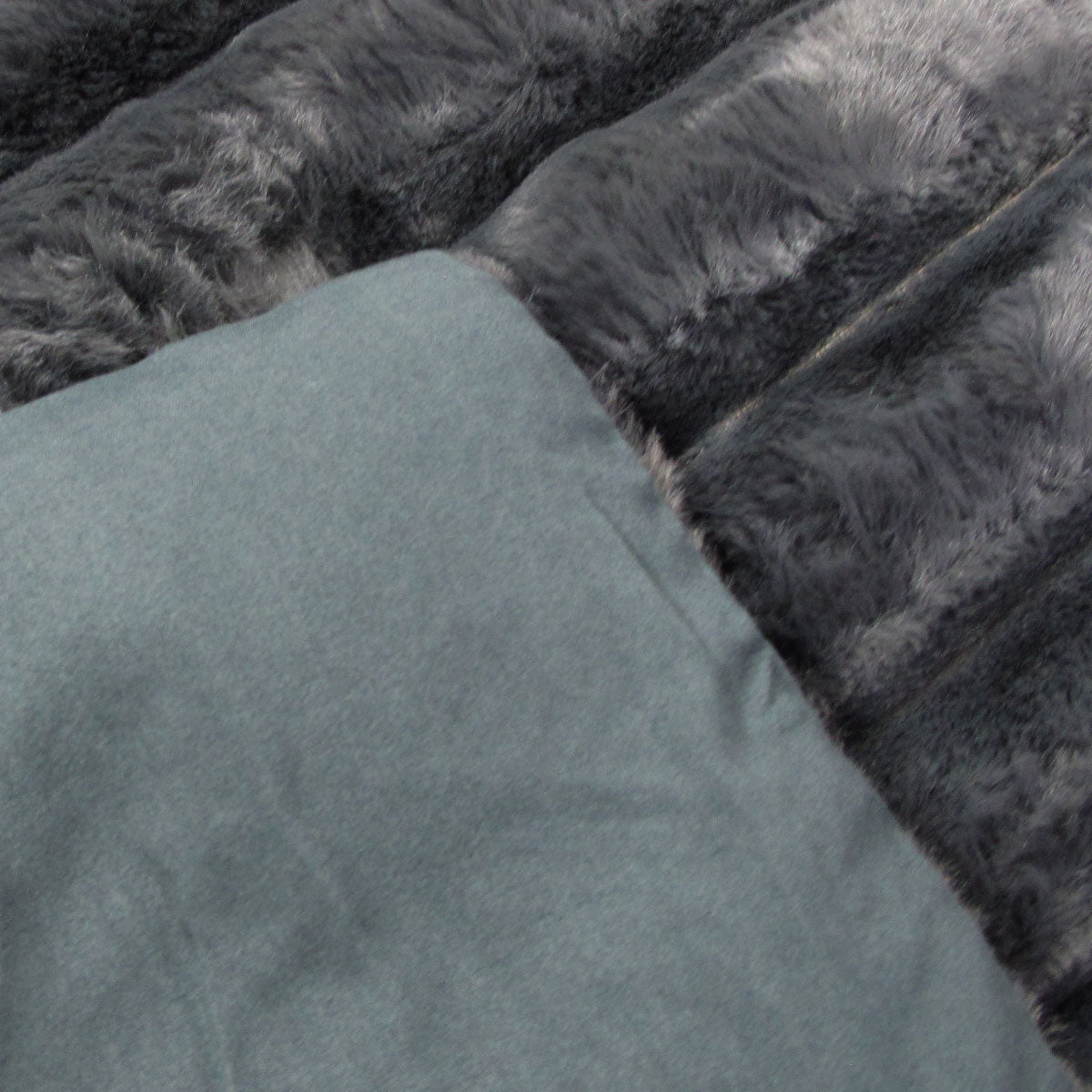 Jane Barrington Arna Charcoal 3 Pcs Faux Bunny Fur Comforter Set Queen - SuperSaverAU - view 2