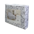 Jane Barrington Grey & White Lightly Quilted Jacquard Reversible Coverlet Set Queen - SuperSaverAU - view 3