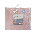 Jane Barrington Morris Blush Reversible Coverlet Set, Queen, Embossed Design - SuperSaverAU - view 3