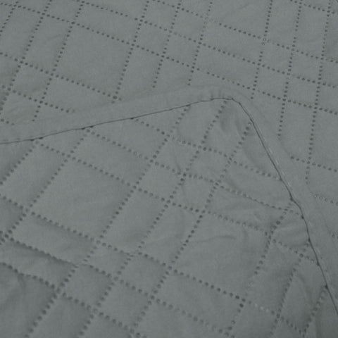 Jane Barrington Morris Dark Grey Reversible Coverlet Set Queen - Embossed, Quilted - SuperSaverAU - view 1