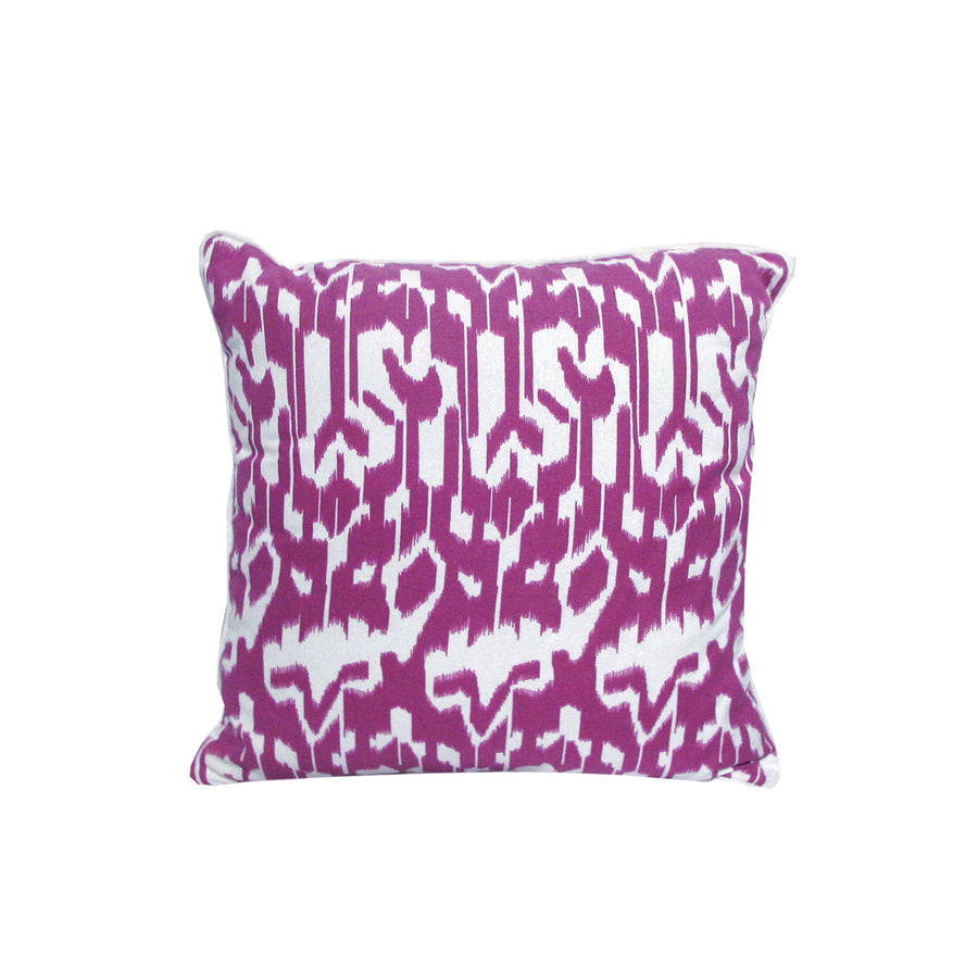 J.elliot Acalan Ikat Purple Filled Cushion 43 x 43 cm - Soft Polyester Fabric - SuperSaverAU - view 1