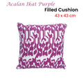 J.elliot Acalan Ikat Purple Filled Cushion 43 x 43 cm - Soft Polyester Fabric - SuperSaverAU - view 2