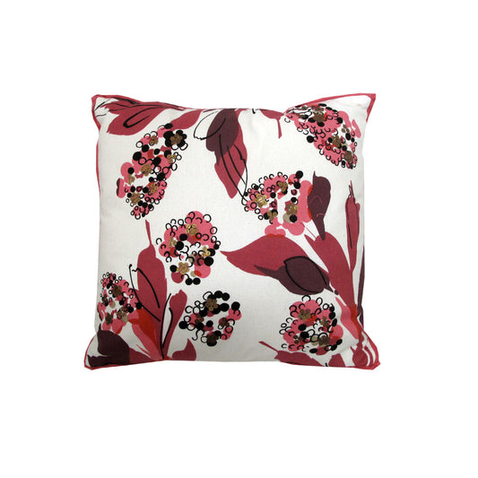 IDC Homewares Amelia Applique Pink Filled Cushion 43 x 43 cm - Floral Design