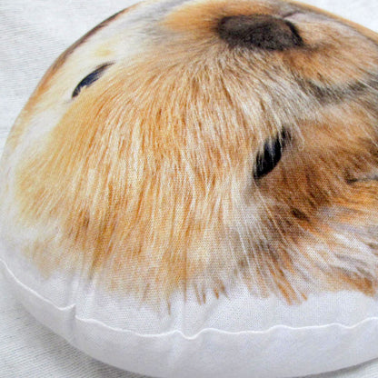 Bonnie Brown Bunny Print Shaped Filled Cushion 30 x 35 cm