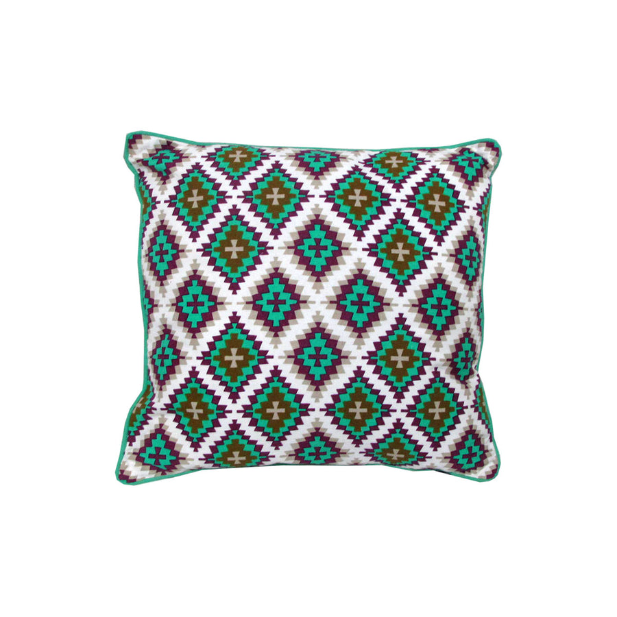 J.elliot Clerra Purple Filled Cushion 43 x 43 cm Geometric Lattice Design - SuperSaverAU - view 1