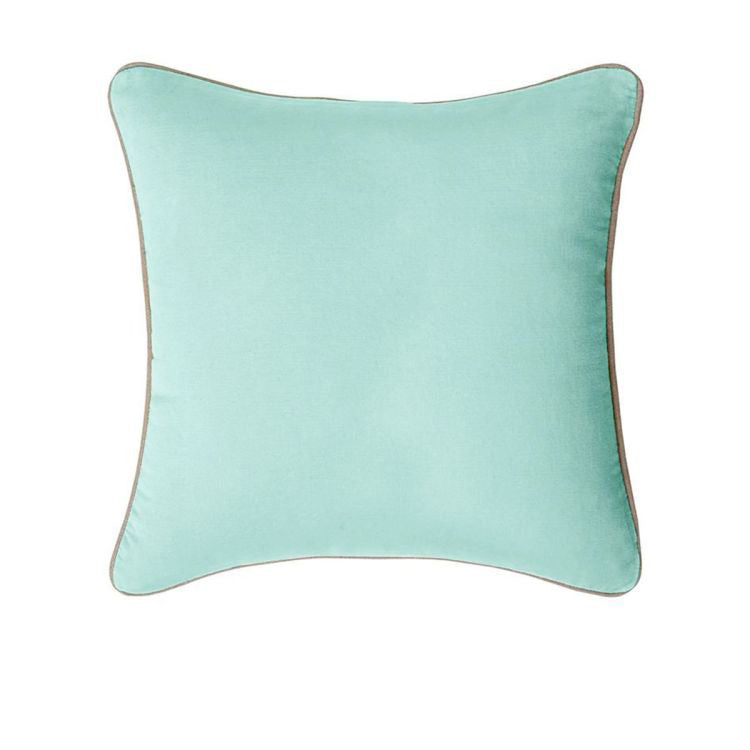J.elliot 100% Cotton Filled Cushion 60 x 60 cm - Solid Colour Glacier Blue - SuperSaverAU - view 1