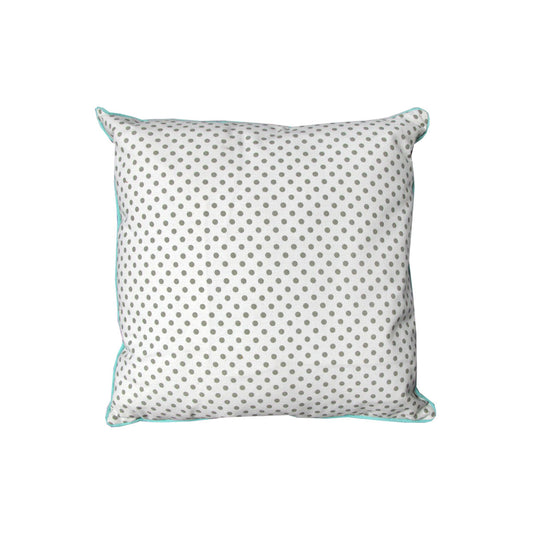 J.elliot Lana Polka Filled Cushion 43 x 43 cm - Blue, Soft Polyester, Easy Care