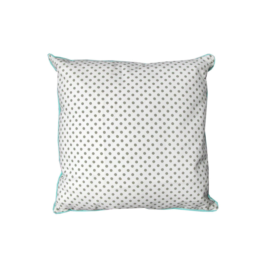 J.elliot Lana Polka Filled Cushion 43 x 43 cm - Blue, Soft Polyester, Easy Care - SuperSaverAU - view 1