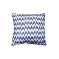 J.elliot Valtina Pom Pom Blue Filled Cushion 43 x 43 cm - Chevron Design - SuperSaverAU - view 1