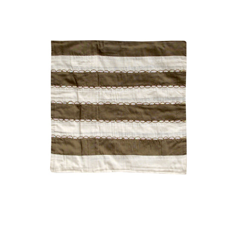 IDC Homewares Ayra Sequined Embroidered Cushion Cover 40 x 40 cm - Brown - SuperSaverAU - view 1
