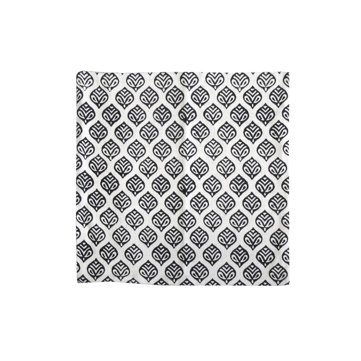 Bowen Black Printed Cushion Cover 43 x 43cm - Durable Polyester Cotton, Stylish Design - SuperSaverAU - view 1