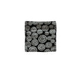 Diana Small Designed Square Cushion Cover 30 x 30 cm - Black, White, Metallic Print - SuperSaverAU - view 1