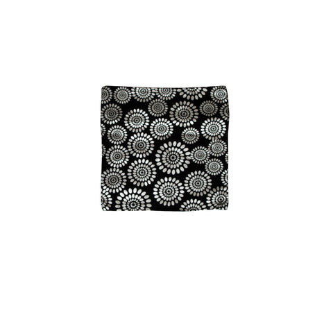 Diana Small Designed Square Cushion Cover 30 x 30 cm - Black, White, Metallic Print - SuperSaverAU - view 1