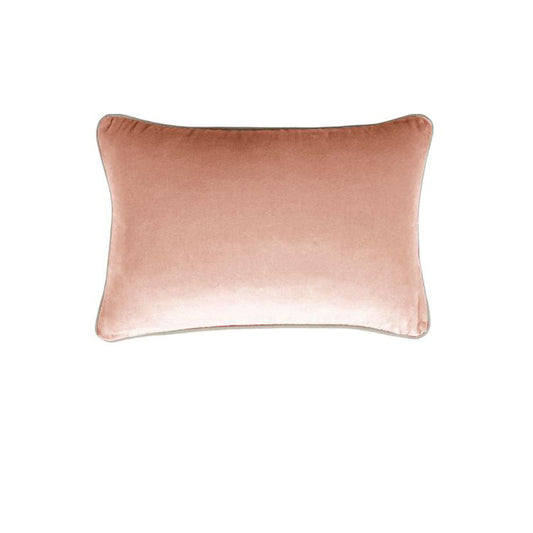 J.elliot 100% Cotton Oblong Cushion Cover 33 x 48 cm - Blush, Solid Colour Design