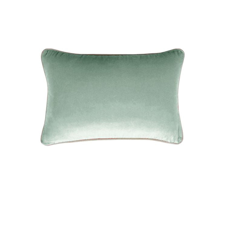 J.elliot 100% Cotton Oblong Cushion Cover 33 x 48 cm Sage - Solid Colour Design - SuperSaverAU - view 1