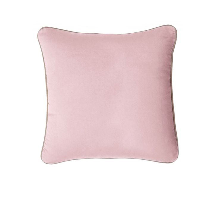J.elliot 100% Cotton Cushion Cover 43 x 43 cm Dusty Pink - Solid Colour Design - SuperSaverAU - view 1