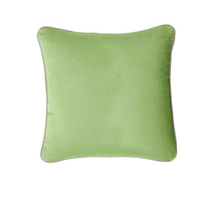 J.elliot 100% Cotton Cushion Cover 43 x 43 cm Leaf Green - Solid Colour Design