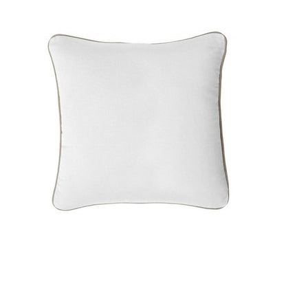 J.elliot 100% Cotton Cushion Cover 43 x 43 cm - Solid Colour Design, White