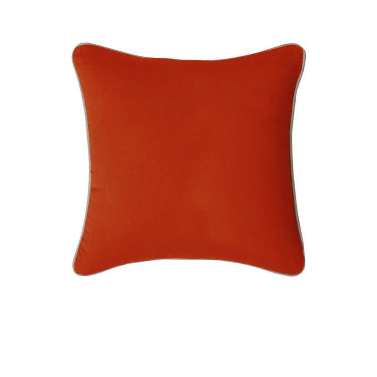 J.elliot 100% Cotton Cushion Cover 50 x 50 cm Burnt Orange, Solid Colour Design - SuperSaverAU - view 1