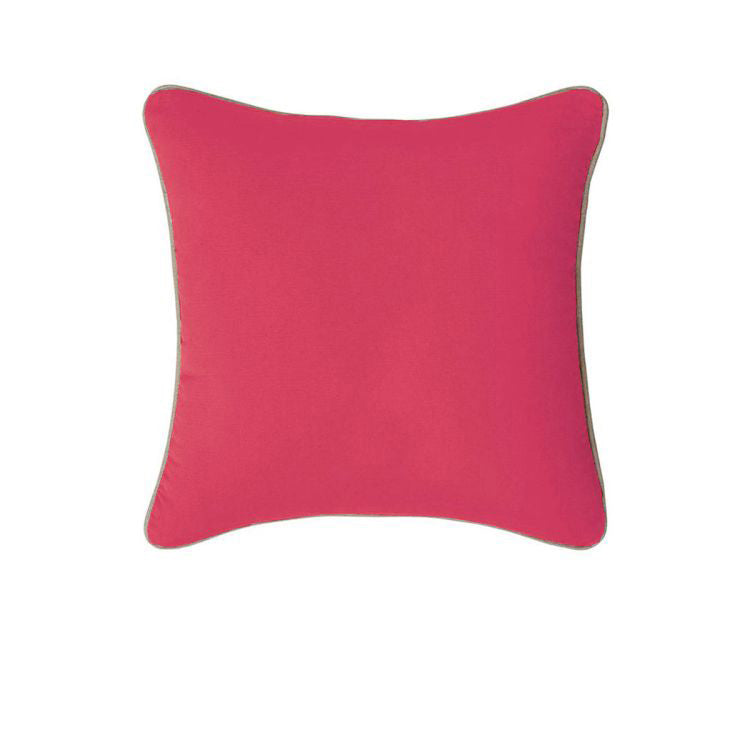 J.elliot 100% Cotton Cushion Cover 50 x 50 cm - Pink, Solid Colour Design - SuperSaverAU - view 1