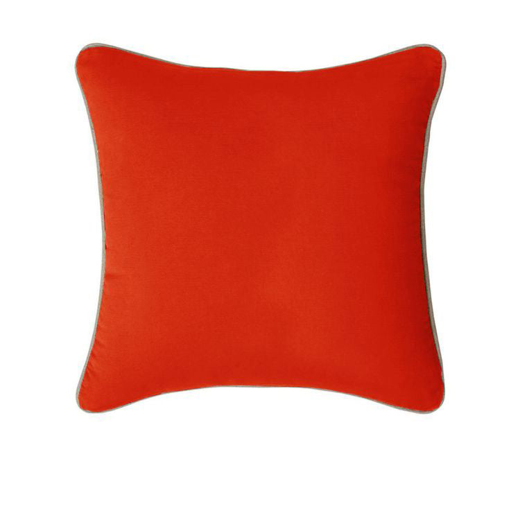 J.elliot 100% Cotton Cushion Cover 60 x 60 cm - Red, Solid Colour Design - SuperSaverAU - view 1