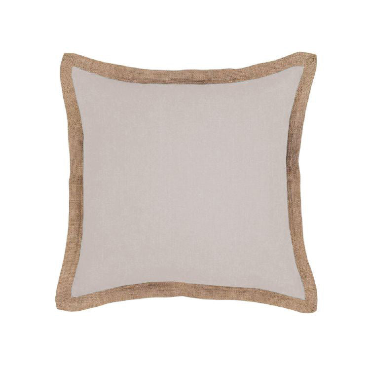 J.elliot Hampton Linen Cushion Cover 50 x 50 cm - Pale Linen, Solid Colour Design - SuperSaverAU - view 1